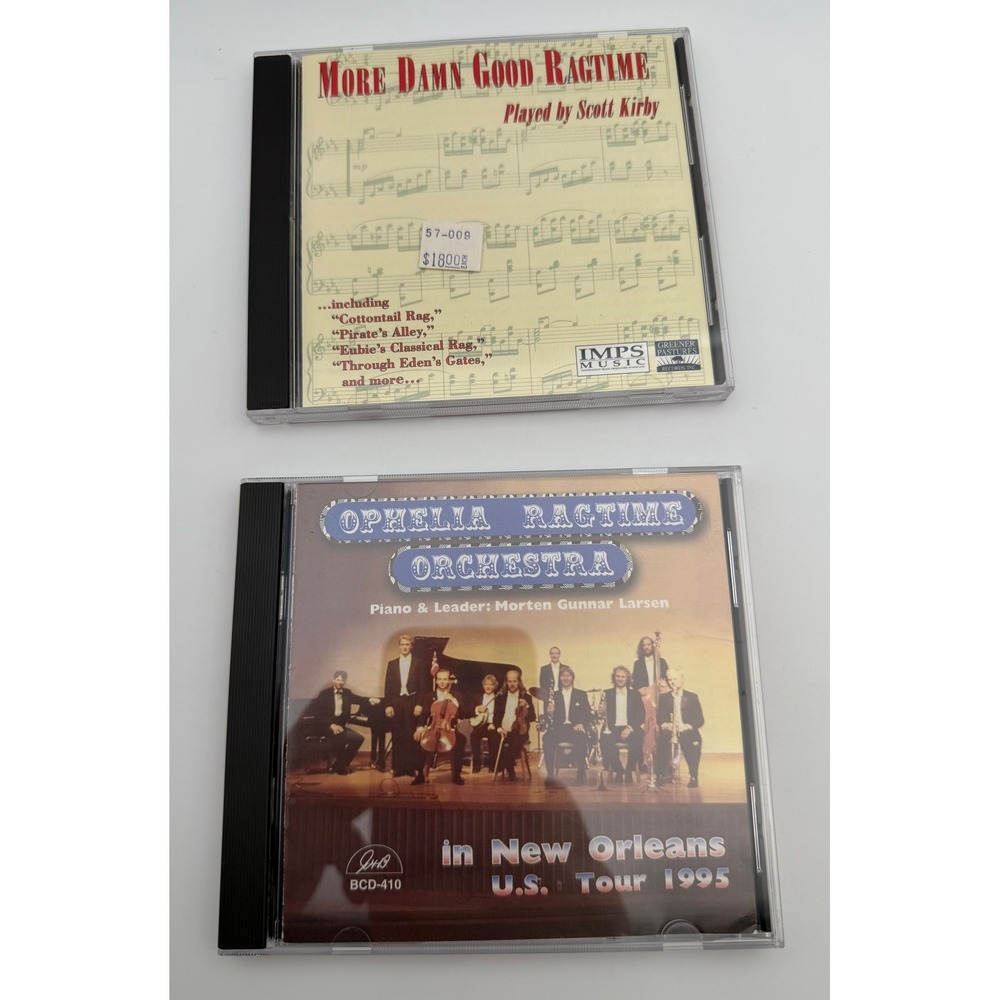 Ragtime CD Lot Scott Kirby More Damn Good Ragtime Ophelia Ragtime Orchestra 2CD